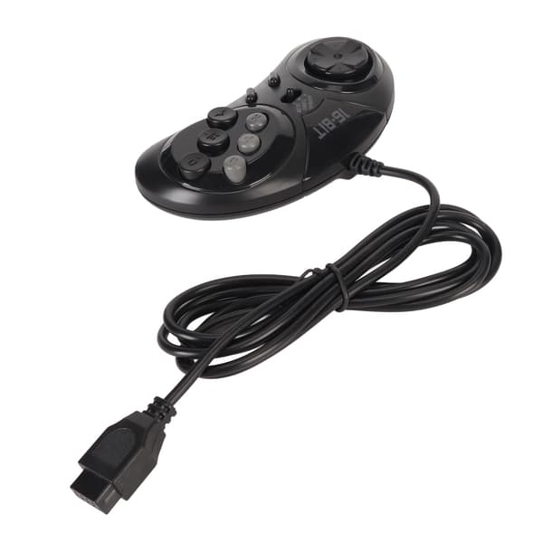 for Sega Controller 9 Pin 16Bit Mini Håndholdt Ergonomisk Klassisk Bærbar Gamepad Controller