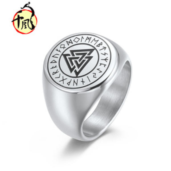 Rostfritt stål blomma snideri spinner ring Daisy Fidget band ringar måne stjärna onda ögon kors ångest ring för kvinnor män-U.S11 diameter: 20,7 mm cirk