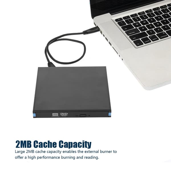 8X extern DVD-brännare DVD/CD/VCD förlustfri dataöverföring USB 3.0 DVD-enhet