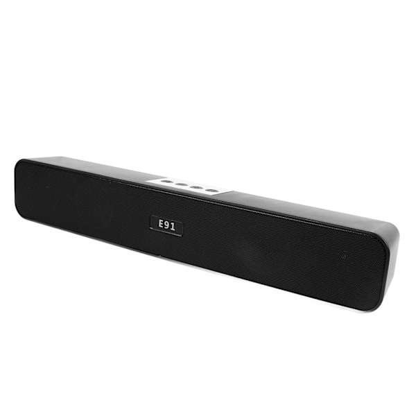 Computer Bluetooth-højttaler Stereo Høj Lyd Rustfrit Stål Bærbar Højttaler med Lys til Hjemmefest