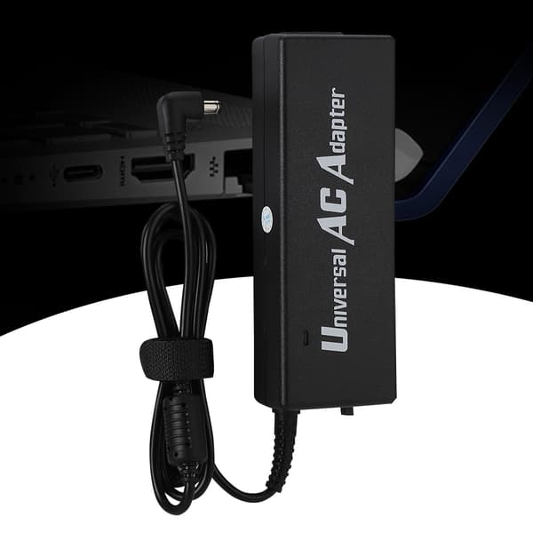 90W Multifunksjonell bærbar PC-strømadapterlader med 8 adapterplugger (US 100-240V)