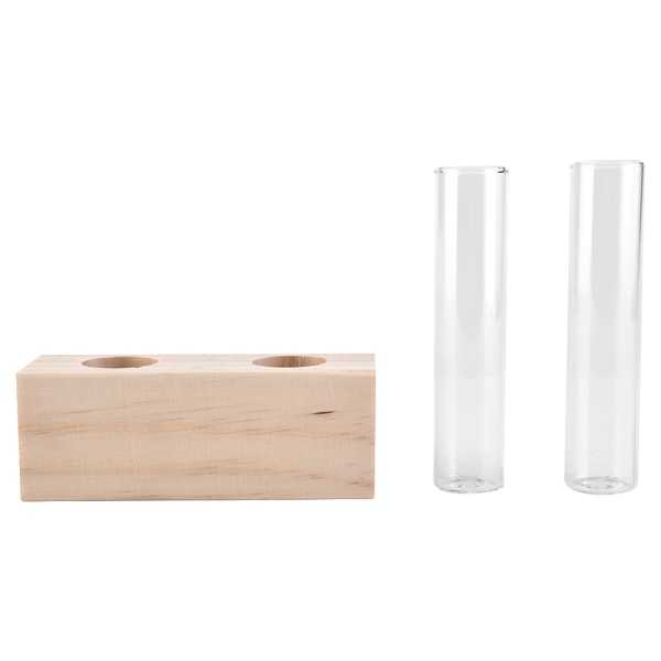 Blomkruka i glas, provrör, hydroponisk växtvas, terrariumbehållare, heminredning med ställ