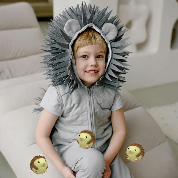 Pindsvin Squishy Stressbolde til Børn og Voksne, Elastiske Stress Relief Bolde Klemmelegetøj, Bløde Dejbolde, Klemmebold Squishy