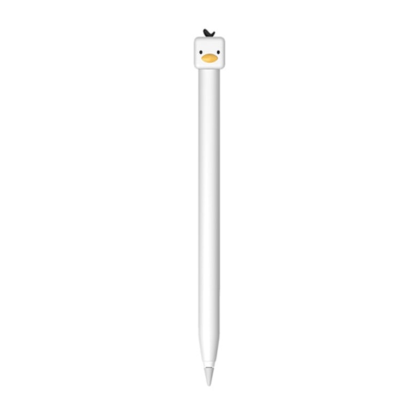 Stylus Pen Cover Soft Elastic Ducky Look Silicone Pencil Case Slim Antiskid Antidrop Tablet Stylus Pen Cover Little White Duck for 1st Generation Pen