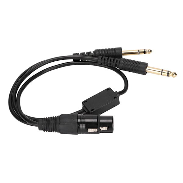 XLR til GA dobbel plugg kabeladapter for Airbus hodetelefonadapter for luftfartshodetelefoner med 5 pinner
