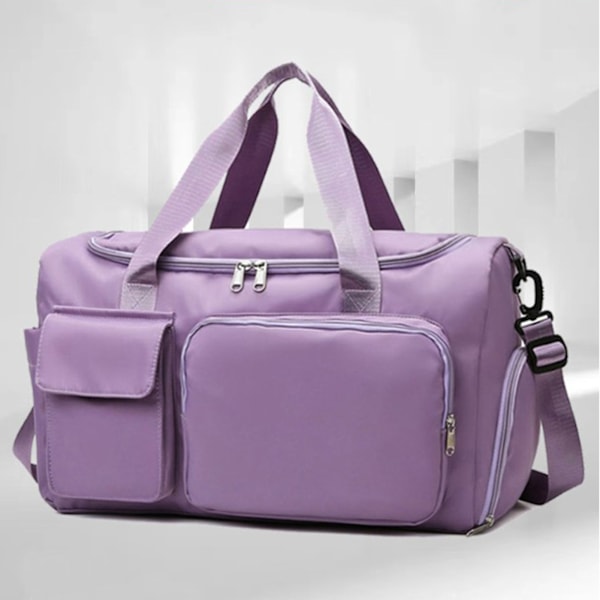 Høytoppsko for menn, fritidssko, pustende, fasjonable, multifunksjonelle sko for utendørs fotturer, klatring, svart, EU-størrelse 42 Light Purple