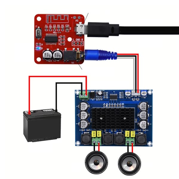 Bluetooth 4.2 dekoderkort tapsfritt mottakermodul for bilstereo forsterker modifisert 1 stk