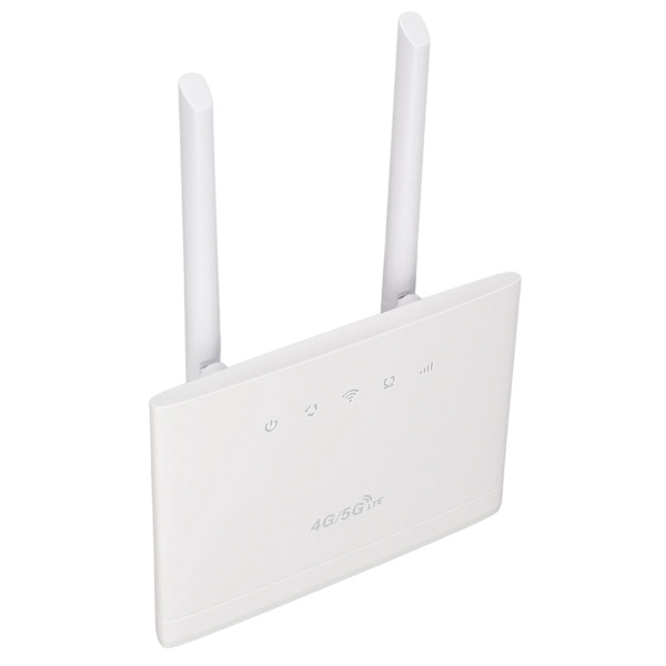 Ruter for SIM-kort Innebygd brannmur 300 Mbps 4G kablet bredbåndsgrensesnitt Trådløse datamaskinrutere 100‑240VUS-plugg