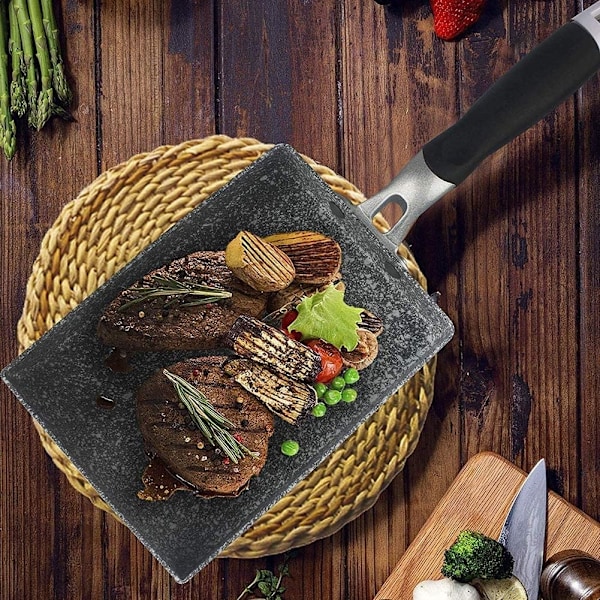 Multifunktionel stegepande, non-stick stegepander 20 cm, non-stick omeletpande, granit stegepande stenpander, 7,5 tommer