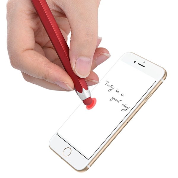 2PCS Hexagonal Kapacitiv Stylus Anti-scratch Mjuk Touch Touch Pen för Tablet PC/ Telefoner