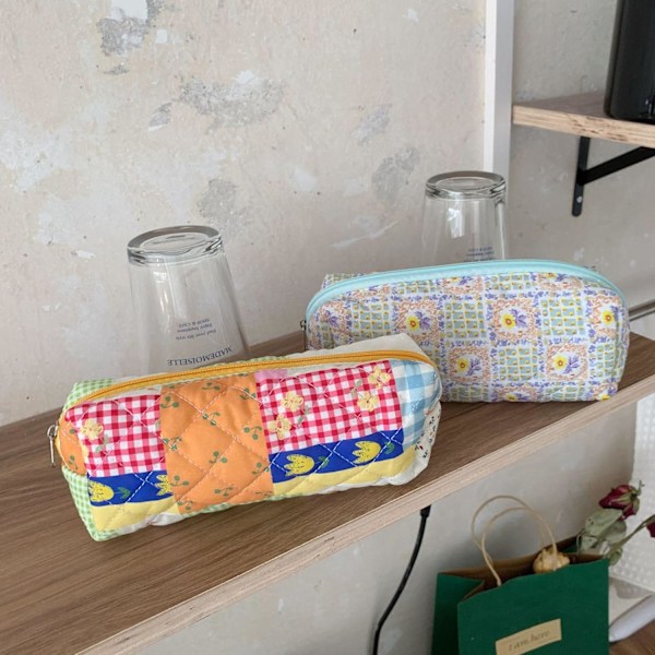 Pencil Case Pen Case Kontor College Skole Opbevaring Taske Pose Holder Boks Organizer Makeup Pose Kosmetik Taske Æstetisk Sød Pencil Ca A
