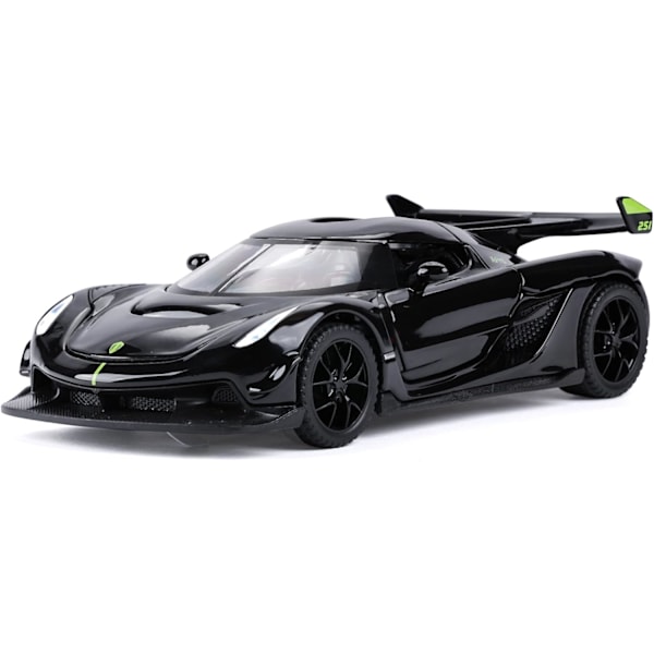 SASBSC Lelulelut 3+ -vuotiaille pojille Jesko Leluauton valoilla ja äänillä Die-cast metallileluauto lapsille 3-12-vuotiaille 1/32 Keräiltävä superauton malli