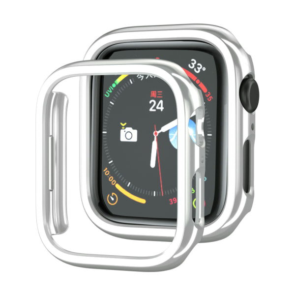 2-pak kompatibel med Apple Watch-deksel 45mm [INGEN skjermbeskytter] Serie 7 Hard PC Bumper-deksel Beskyttende dekselramme