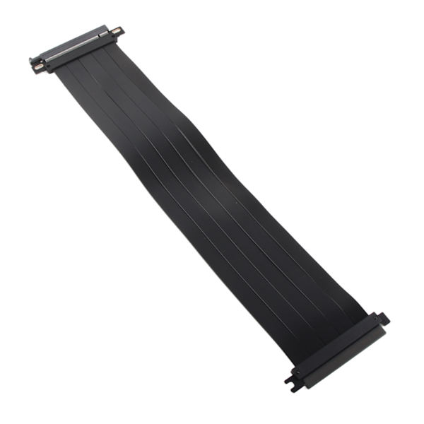 PCIE 4.0 X16 Extreme Flexible 180 Degree High Speed GPU Extension Card Riser Cable for RX6900XT RX6800XT RTX3090ti Black 45cm/17.72in