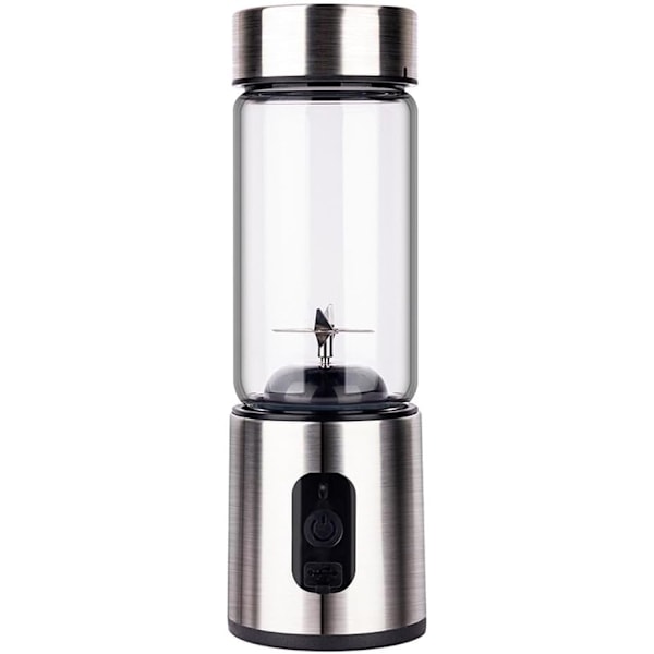 Bärbar Blender, 14 Oz Personlig Blender För Shakes och Smoothies med 6 Blad, Rostfritt Stål Mini Blenderkopp, 4000mah Usb Laddningsbar