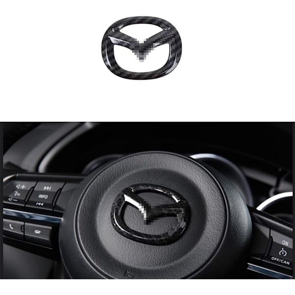 MAXDOOL Punainen ohjauspyörän kannen tarra paljettikehys Mazda 3 6 CX-3 CX-5 CX-9 sisätilojen lisävarusteet