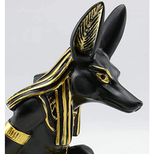 Koti sisustus koriste-esine figuriini luova viiniräkki kalusteet Anubis Jumala hartsi retro koristeet toimistoon työpöydälle, 13 * 18 cm