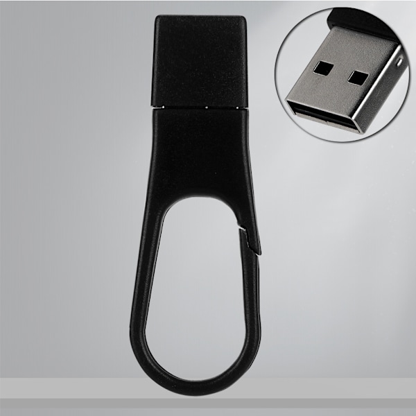 16G Mini-kokoinen kannettava värikäs solki USB2.0 U-levy Windows Vista/7/10/Mac Black
