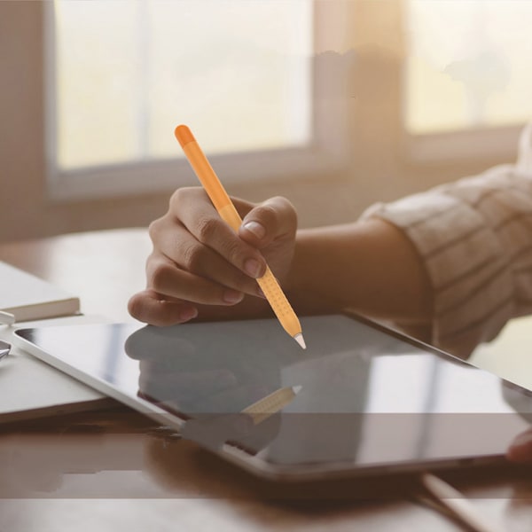 Gradient Färg Fodral för Apple Pencil 1:a Generationen, Mjukt Silikon Apple Pencil Fodral Skyddande Ärm Tillbehör