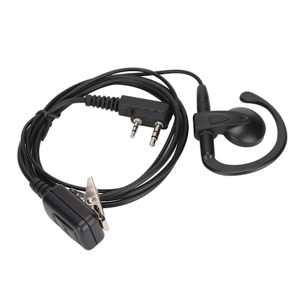 2-vägs radiohörlur G-formad walkie-talkie 2-stiftshörlurar med Lline-mikrofon för Kenwood för Baofeng