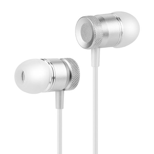 Typ C in-Ear trådbundna stereo bas-hörlurar headset hörlurar för typ-C-enheter silver