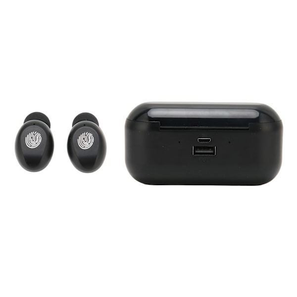 Bluetooth-hodetelefoner med berøringskontroll, True Wireless-ørepropper med ladeetui for iPhone og Android