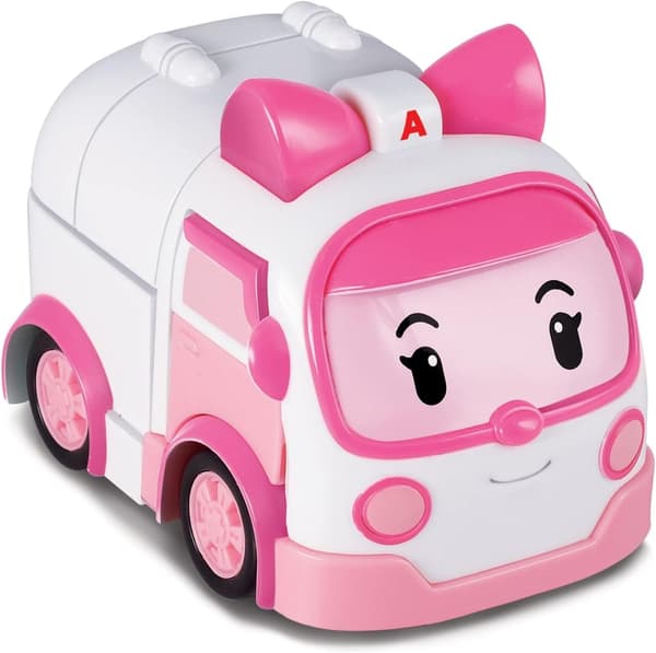 Förvandlande robot, 4\" Transformabel actionfigurfordon Presentguide för barn, Räddningsfordon lekset, Semester Födelsedag Räddningsbil leksaker