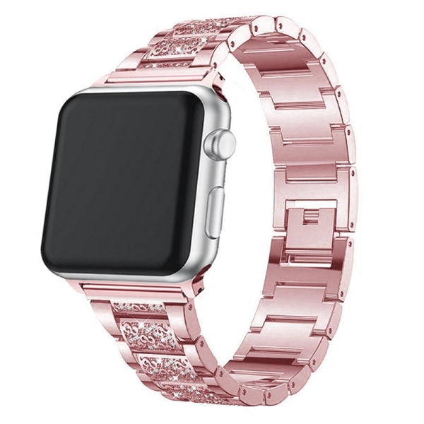 Bling-rannekkeet Apple Watch -rannekkeelle 42/44/45 mm iWatch Series 8/7/6/5/4/3/2/1/SE, korumetalliranneke, säädettävä ranneke