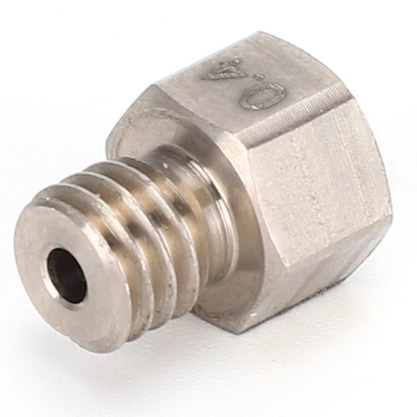 3D-skrivarmunstycke i titanstål 0,4 mm MK8, hög temperatur, kompatibel med PETG ABS PEI PEEK