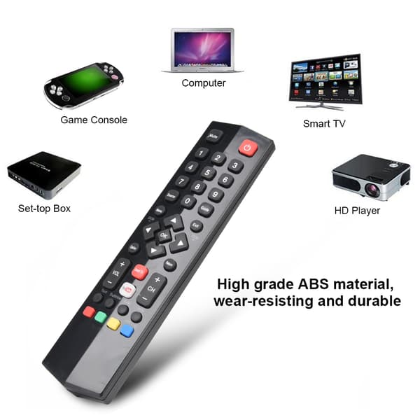 Multifunksjonell smart-TV-fjernkontroll erstatning for TCL RC200