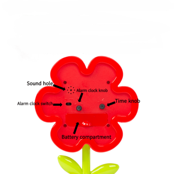 SAYTAY Sovrum Väckarklocka, Blommor Väckarklocka, Student Heminredning Skrivbordsklocka