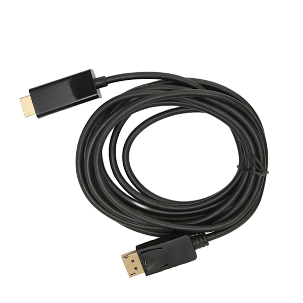 DisplayPort til HD Multimedia Interface-kabel 4K forsinkelsesfri envejs videoadapterledning til pc bærbar tv 9,8ft
