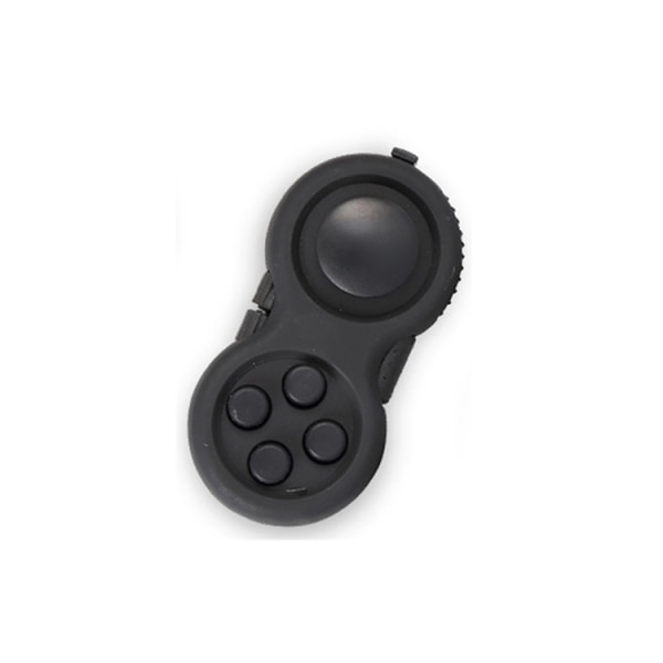 Decompression Cube Decompression Handle Silicone Key Handle Fingertip Game Toy - Black