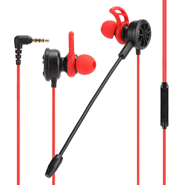 In-Ear Video Game Headset Mobiltelefon Computer Universal Game Earbuds Mikrofon