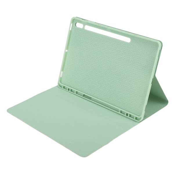 For Tab S8 näppäimistökotelo Matcha Green säädettävä kulma PU-kotelo irrotettava tabletti langaton näppäimistö SM X800 S7 FE ilman kosketuslevyä