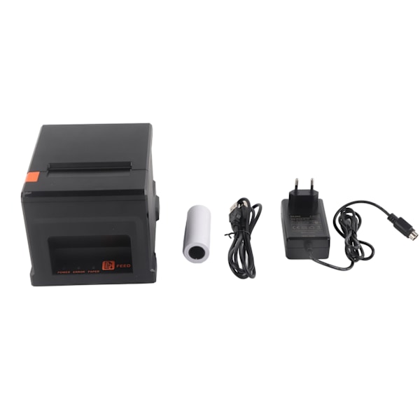 Thermal Printer USB Port 300mm/s 80mm ABS Portable Receipt Thermal Printer for Business POS Systems for Win EU Plug