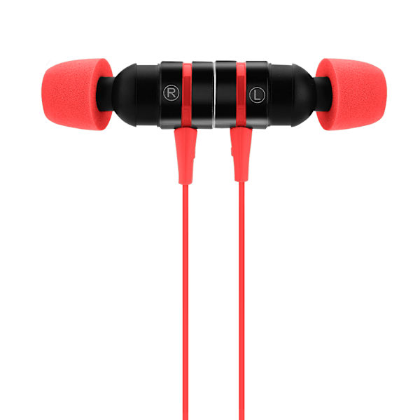 PLEXTONE G20 brusreducerande magnet in-ear hörlurar headset med mikrofon röd