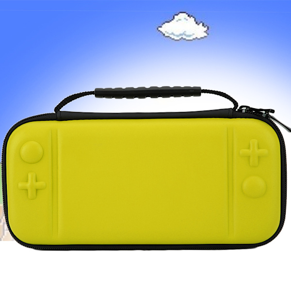 EVA Hard Shell Spillkonsoll Bæreveske Oppbevaringsboks for Nintendo Switch Lite (gul)