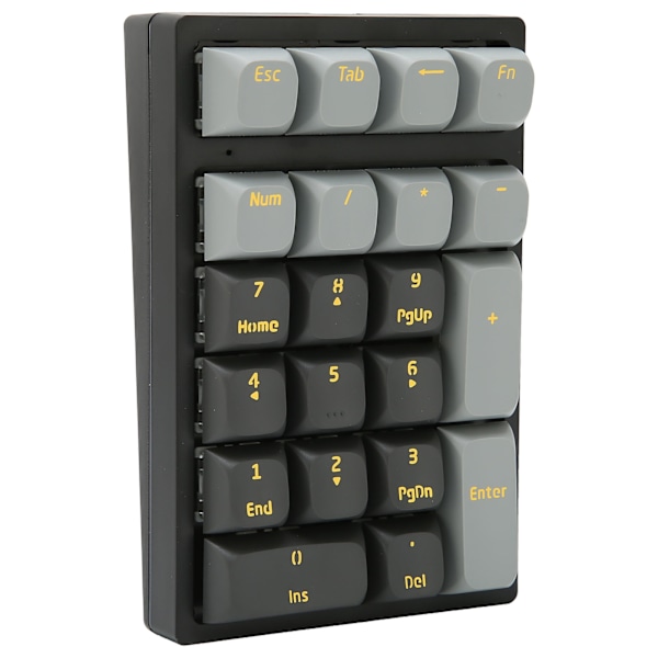 Mekanisk numerisk tastatur 21 taster USB kablet justerbar RGB bakgrunnsbelyst bærbar svært holdbar falmefri plug and play numerisk tastatur