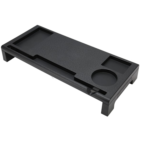 Monitor Riser Stativ 3 USB Udgang Ergonomisk Stærk Plast Nem Montering Skrivebords Monitor Stativ til Bærbar Printer TV