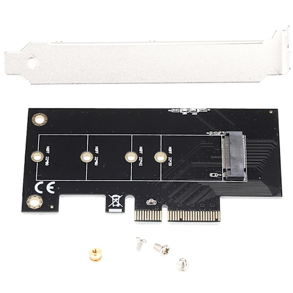 M.2 SSD till PCIE 4X datorutvidgningskort adapter för Windows/Linux/Mac OS