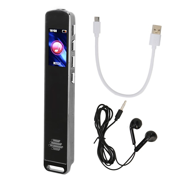 Voice Activated Recorder Intelligent HD Noise Reduction Voice To Text MP3 Player Electric Book Mini Voice Recorder 16GB