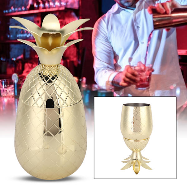 Cocktailglas i rustfrit stål, drikkevarer, barudstyr, drikkebeholder, værktøj, barudstyr