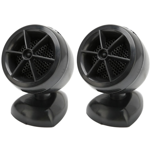 2 stk Dome Tweeter 1200W Høyttaler Høy Følsomhet Universell for Bil Lydsystemer Svart