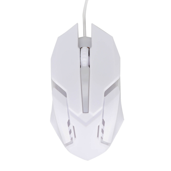 Spelmus RGB Glowing Breathing Light 1600 DPI 3D Scroll Wheel Ergonomisk Trådbunden USB Datormus för PC