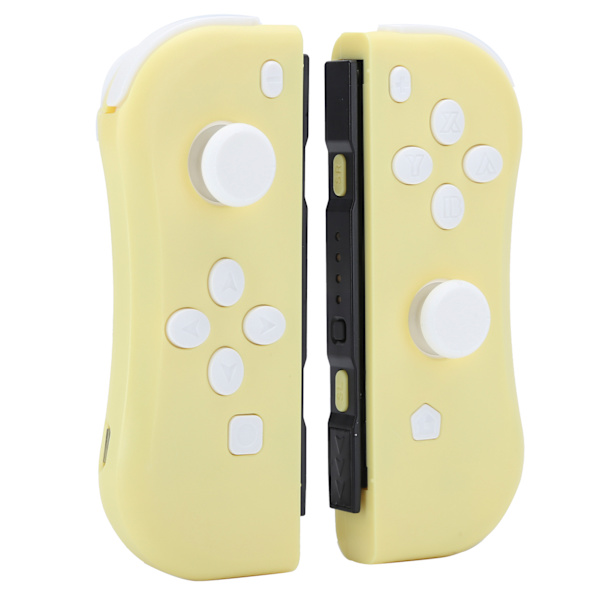 För Joycon spelkonsol trådlös Bluetooth Gamepad höger vänster (gul)