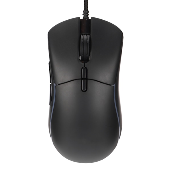 RGB-mus med 13 lystilstande, 6 niveauer DPI, frit vægtdesign, sort ergonomisk gamingmus til computer til spil