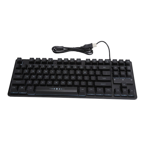 Trådbundet speltangentbord 87‑tangent RGB-bakgrundsbelysning Mekanisk ergonomisk datortillbehör GK‑10