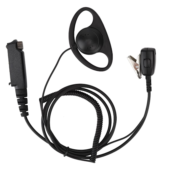 Bärbar öronmussla headset för walkie talkie tvåvägsradio öronmussla mikrofon för STP8000