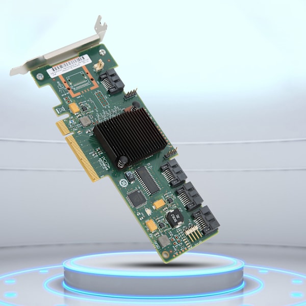 Dual Mode SATA til SAS 4-Port Disk Short Bezel Array Card LSi 9212-4i 6GB til Windows 10 / 8 / 7IT Mode